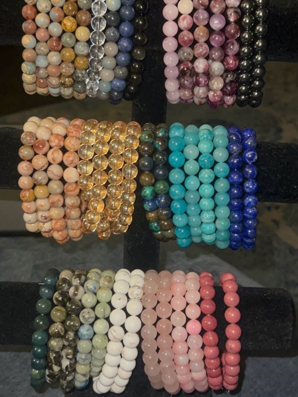 Pink Rhodonite authentic gemstone beaded bracelets - Picture 4 of 5